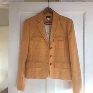 J. Crew Orange and Blue Blazer Tailored Fit